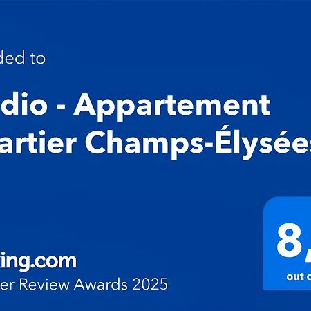 Studio - Appartement Quartier Champs-Elysees 5 Free Netflix Paris Exterior photo